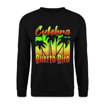 Culebra Porto Rico - Sweat-shirt Unisexe - noir - Devant - Alina (178cm) & Michal (187cm)