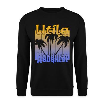 Utila Honduras - Unisex Pullover - Schwarz - Vorne - Alina (178cm) & Michal (187cm)