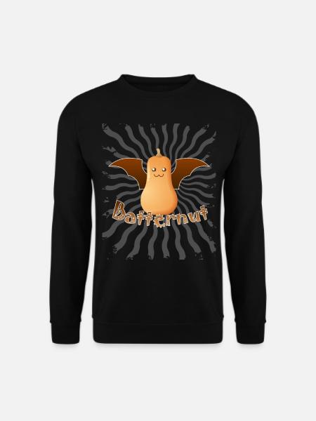 Batternut Pumpkin Halloween Butternut Kürbis - Unisex Sweatshirt - black