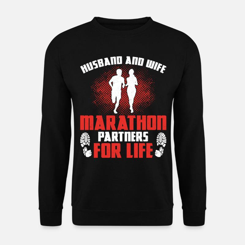 Running Runner Half Marathon - Unisex Sweatshirt - black