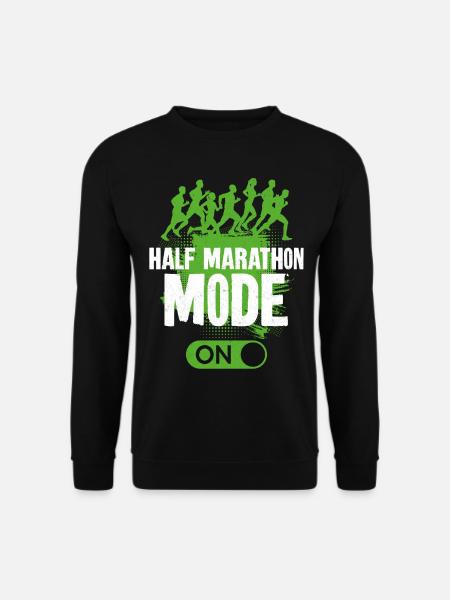 Running Runner Half Marathon - Unisex Sweatshirt - black
