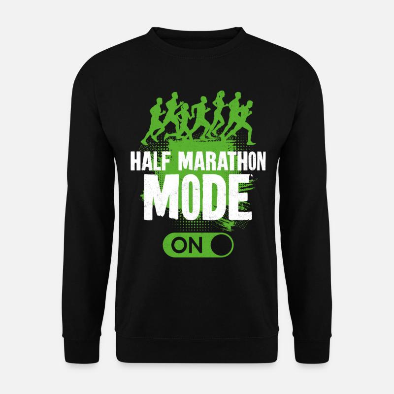 Running Runner Half Marathon - Unisex Pullover - Schwarz