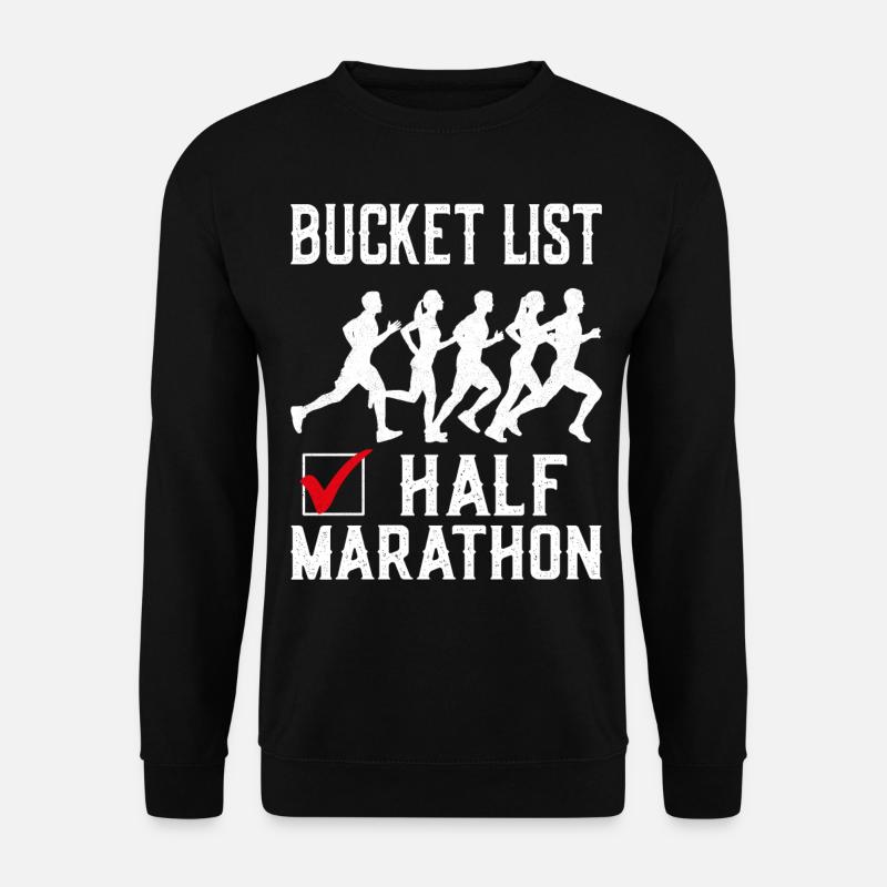 Running Runner Half Marathon - Unisex Sweatshirt - black
