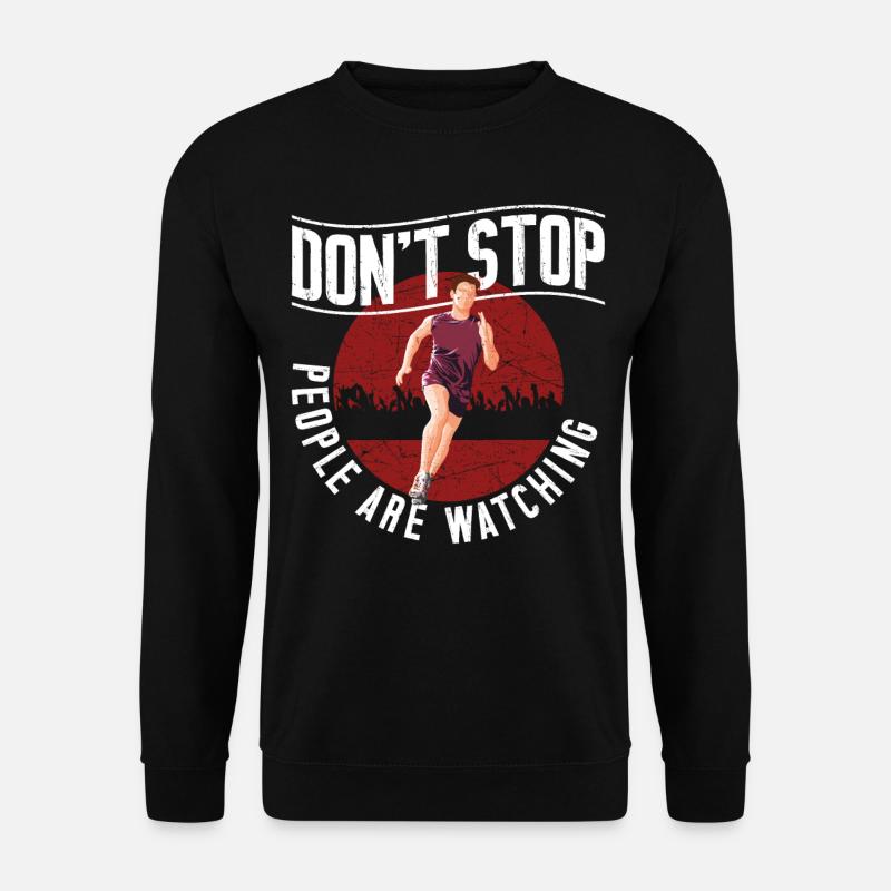 Running Runner Semi-Marathon - Sweat-shirt Unisexe - noir