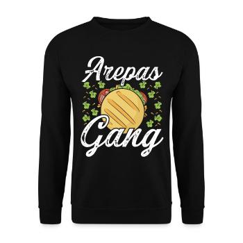 Arepas Gang Lover Hispanic Heritage Month Food - Unisex Sweatshirt - black - Front - Alina (178cm) & Michal (187cm)