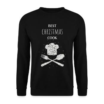 Christmas Christmas Cooking Chef Chef - Unisex Sweatshirt - black - Front - Alina (178cm) & Michal (187cm)