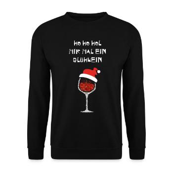 Glühwein Nikolaus Weinachtsmarkt Glühweinstand - Unisex Pullover - Schwarz - Vorne - Alina (178cm) & Michal (187cm)