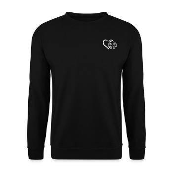Kraken Octopus Heart Cephalopod - Cute Octopus - Unisex Sweatshirt - black - Front - Alina (178cm) & Michal (187cm)