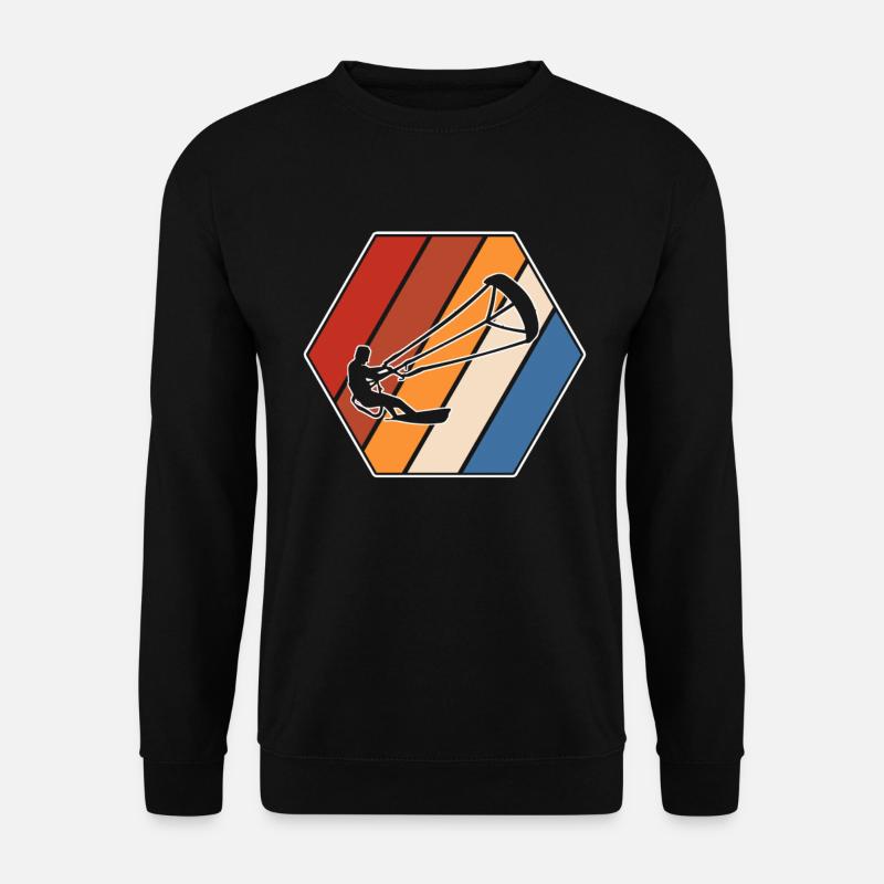 Kitesurfing Retro - Unisex Sweatshirt - black