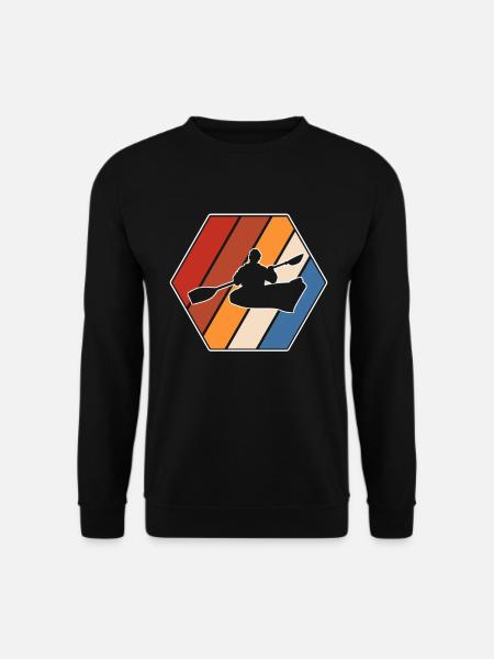Canoeing Retro - Unisex Sweatshirt - black