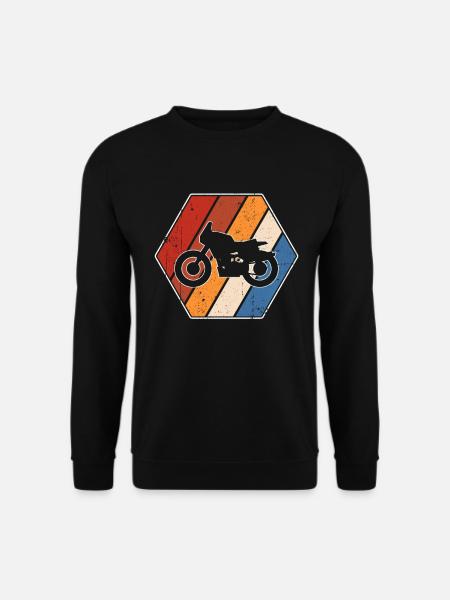 Motorcycle Retro - Unisex Sweatshirt - black