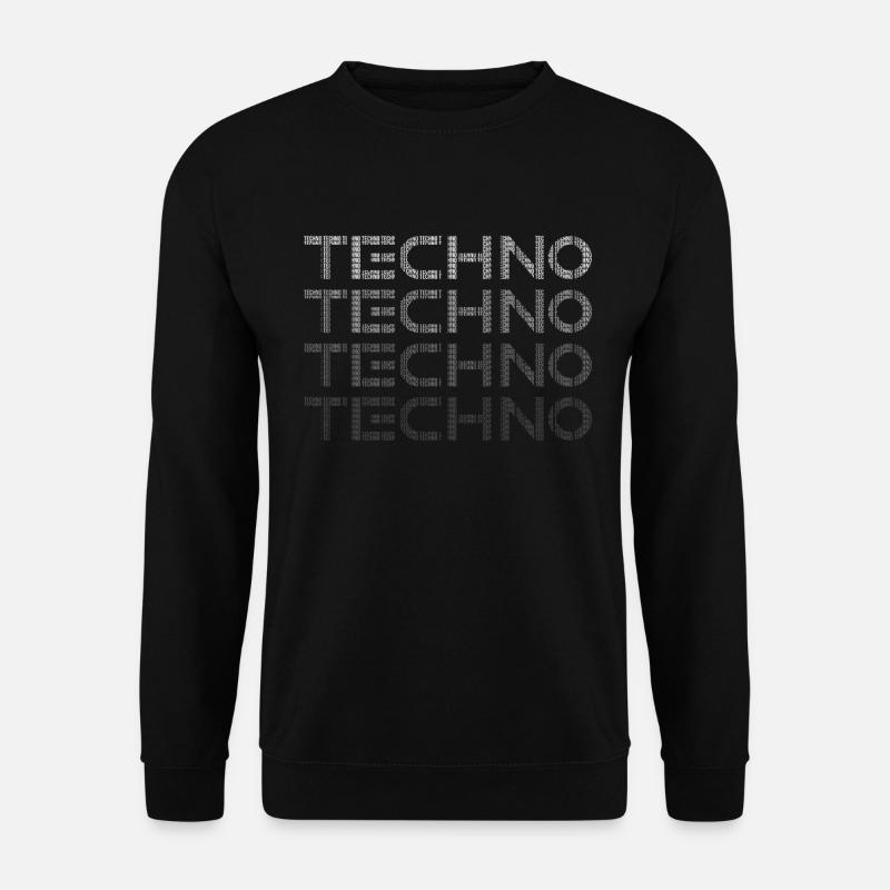 Techno - Unisex Pullover - Schwarz