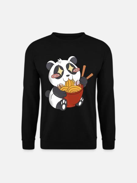 Kawaii Panda Bear Animal Zookeeper Ramen Eater - Sweat-shirt Unisexe - noir