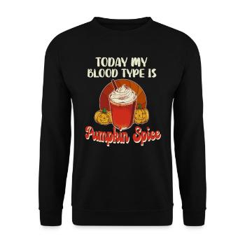 Pumpkin Spice Café Citrouille Automne Halloween - Sweat-shirt Unisexe - noir - Devant - Alina (178cm) & Michal (187cm)