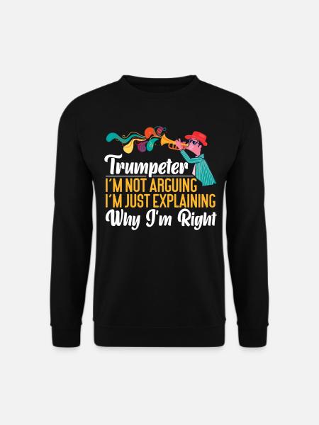Trumpet Player Trumpeter I'm Not - Unisex Pullover - Schwarz