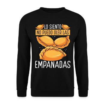 Empanada Lover Hispanic Food Empanadas Making - Unisex Pullover - Schwarz - Vorne - Alina (178cm) & Michal (187cm)