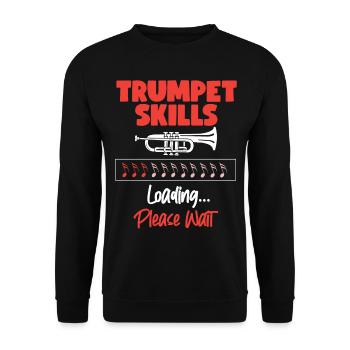 Trumpet Player Trumpet Skills - Unisex Pullover - Schwarz - Vorne - Alina (178cm) & Michal (187cm)