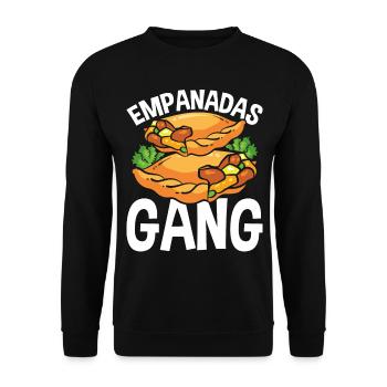 Empanada Maker Food Lover Empanadas Gang - Unisex Sweatshirt - black - Front - Alina (178cm) & Michal (187cm)
