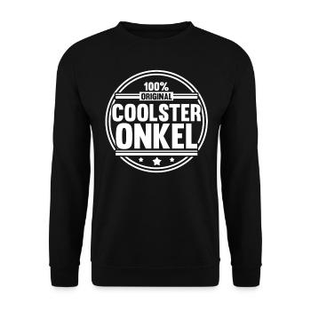 Patenonkel Pate Onkel - Unisex Pullover - Schwarz - Vorne - Alina (178cm) & Michal (187cm)