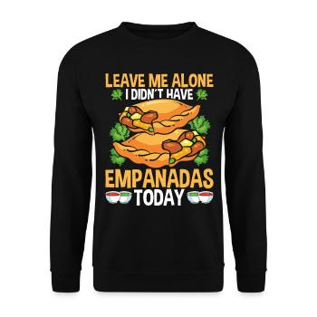 Empanada Lover Leave me alone n’a pas eu aujourd’huiEmpa - Sweat-shirt Unisexe - noir - Devant - Alina (178cm) & Michal (187cm)