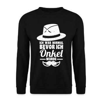 Patenonkel Pate Onkel - Unisex Pullover - Schwarz - Vorne - Alina (178cm) & Michal (187cm)