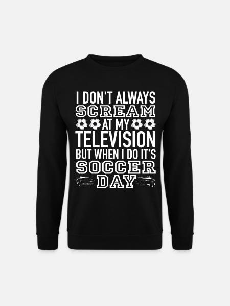 Fußball Spieler Geschenk - Unisex Pullover - Schwarz