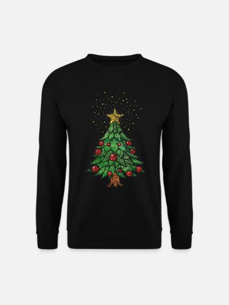 Christmas tree Christmas tree Christmas tree Christmas tree - Unisex Sweatshirt - black
