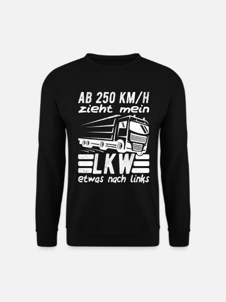 LKW-Fahrer LKW-Fahrerin Fernfahrer Trucker LKW - Unisex Pullover - Schwarz
