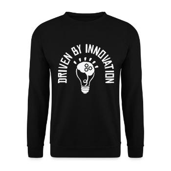 Innovators Success Inspired Entrepreneurs - Unisex Sweatshirt - black - Front - Alina (178cm) & Michal (187cm)
