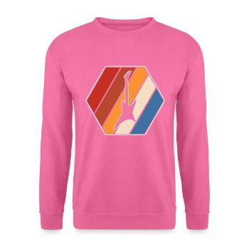 E Guitare Rétro - Sweat-shirt Unisexe - rose - Devant
