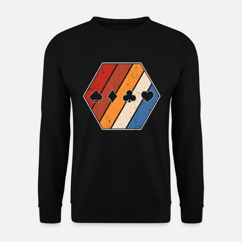 Poker Retro - Unisex Sweatshirt - black