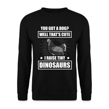 Vous avez un chien. Eh bien, c’est doux. Je déménage - Sweat-shirt Unisexe - noir - Devant - Alina (178cm) & Michal (187cm)