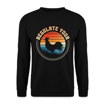 Regulieren Sie Ihren Feminismus Feminismus Für - Unisex Pullover - Schwarz - Vorne - Alina (178cm) & Michal (187cm)