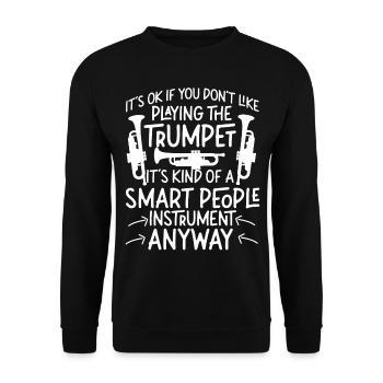 Trompettiste C’est OK si vous - Sweat-shirt Unisexe - noir - Devant - Alina (178cm) & Michal (187cm)