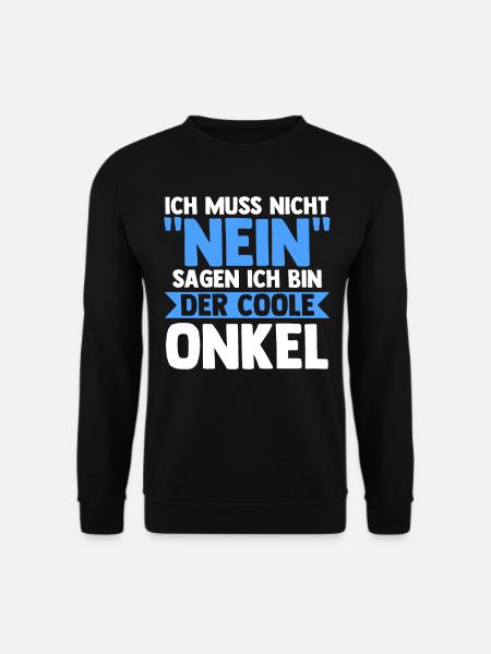 Patenonkel Pate Onkel - Unisex Pullover - Schwarz