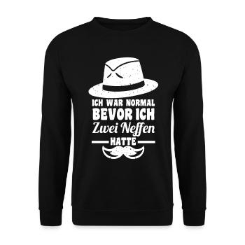 Patenonkel Pate Onkel - Unisex Pullover - Schwarz - Vorne - Alina (178cm) & Michal (187cm)