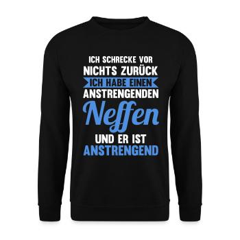 Patenonkel Pate Onkel - Unisex Pullover - Schwarz - Vorne - Alina (178cm) & Michal (187cm)