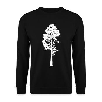Singes sur l'arbre - Singe orang-outan heureux - Sweat-shirt Unisexe - noir - Devant - Alina (178cm) & Michal (187cm)