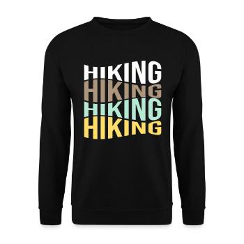 Wander - Unisex Sweatshirt - black - Front - Alina (178cm) & Michal (187cm)