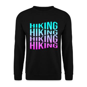 Wander - Unisex Sweatshirt - black - Front - Alina (178cm) & Michal (187cm)