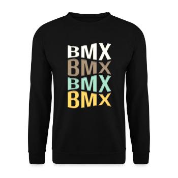 BMX - Unisex Pullover - Schwarz - Vorne - Alina (178cm) & Michal (187cm)