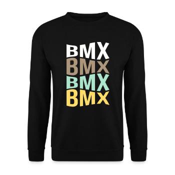 BMX - Unisex Pullover - Schwarz - Vorne - Alina (178cm) & Michal (187cm)