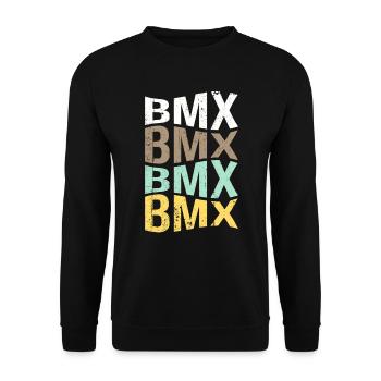 BMX - Unisex Pullover - Schwarz - Vorne - Alina (178cm) & Michal (187cm)