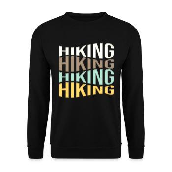 Wander - Unisex Sweatshirt - black - Front - Alina (178cm) & Michal (187cm)