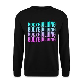 culturisme - Sweat-shirt Unisexe - noir - Devant - Alina (178cm) & Michal (187cm)
