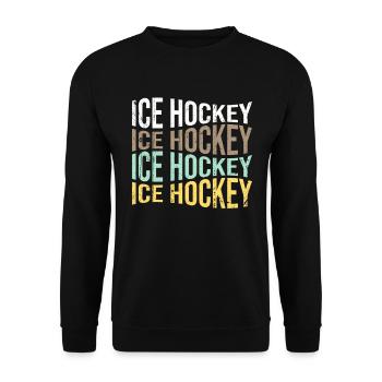 Eishockey - Unisex Pullover - Schwarz - Vorne - Alina (178cm) & Michal (187cm)