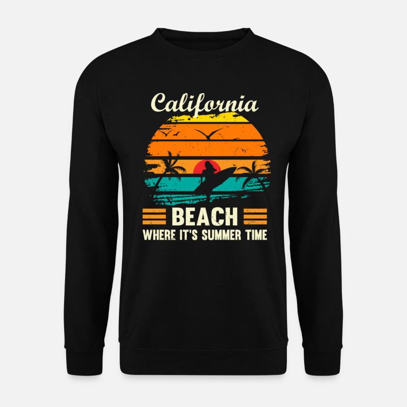 California Beach - Unisex Pullover - Schwarz