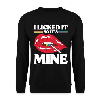 LGBT Human Human Rainbow Gift Idea - Unisex Sweatshirt - black - Front - Alina (178cm) & Michal (187cm)
