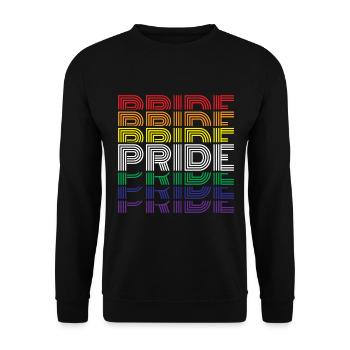 LGBT Human Human Rainbow Gift Idea - Unisex Sweatshirt - black - Front - Alina (178cm) & Michal (187cm)