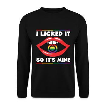 LGBT Human Human Rainbow Gift Idea - Unisex Sweatshirt - black - Front - Alina (178cm) & Michal (187cm)